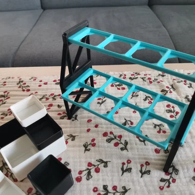 Hệ thống kệ trưng bày xếp chồng (Tương thích Gridfinity)