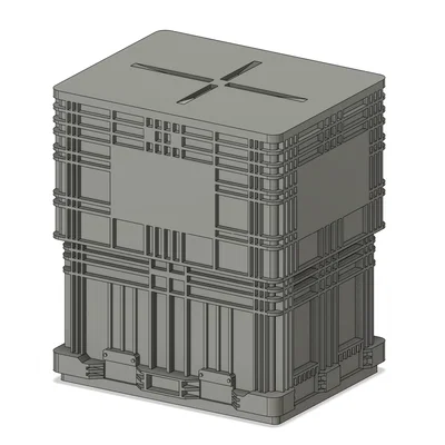 Mô hình thùng chứa hạt giống (Seed Box) tỷ lệ 1:64 cho sa bàn