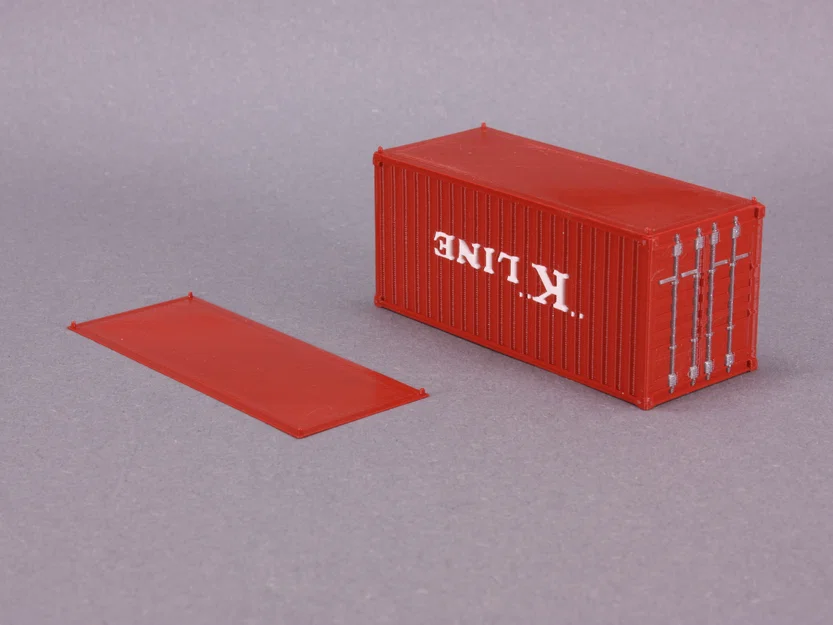 Tấm cố định container chuẩn NEM 380 tỉ lệ H0 (1:87) - Image 1