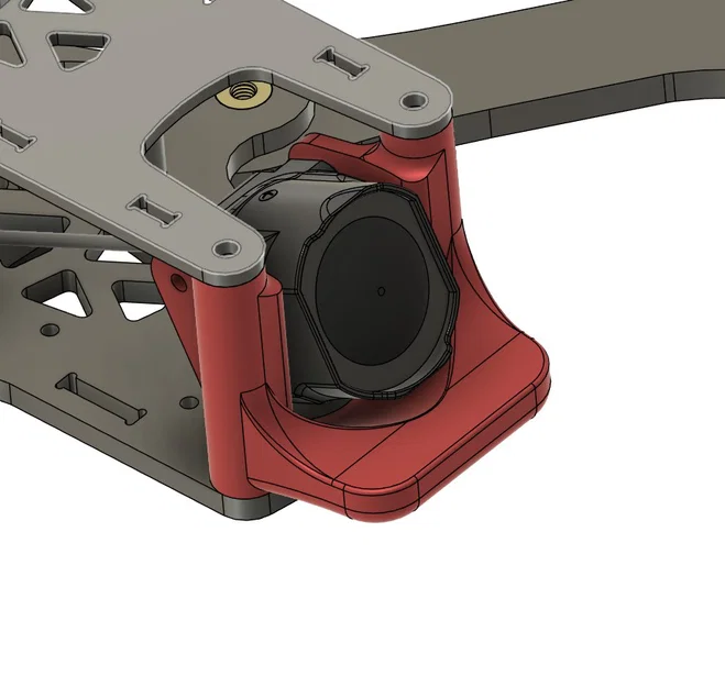 Ngàm gắn Camera cho DJI 04 Air Unit Pro trên khung Source One - Image 1