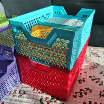 Bộ sưu tập giỏ lưu trữ xếp chồng (10 kích thước)