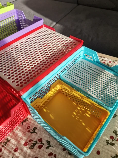 Bộ sưu tập giỏ lưu trữ xếp chồng (10 kích thước) - Image 3