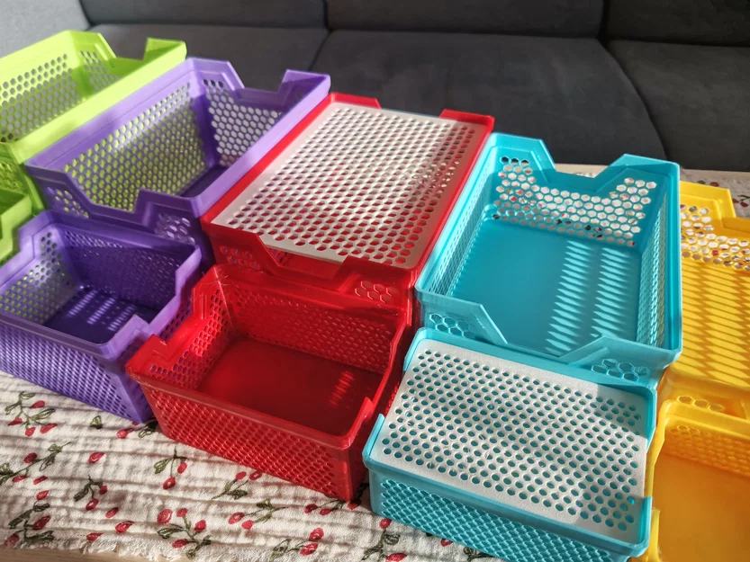 Bộ sưu tập giỏ lưu trữ xếp chồng (10 kích thước) - Image 5