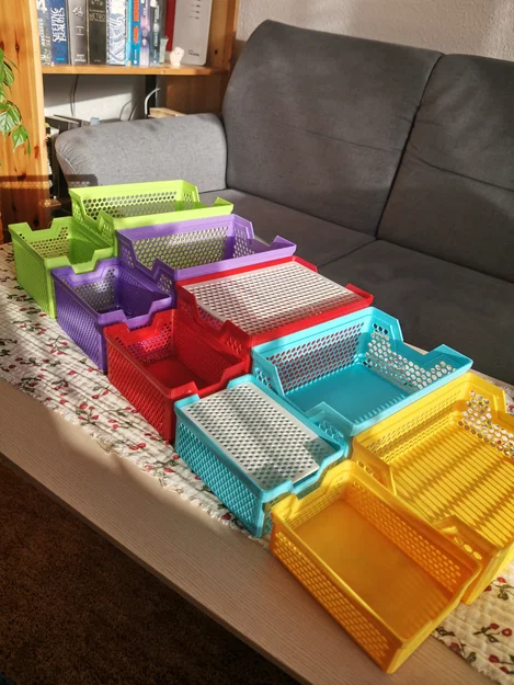 Bộ sưu tập giỏ lưu trữ xếp chồng (10 kích thước) - Image 6