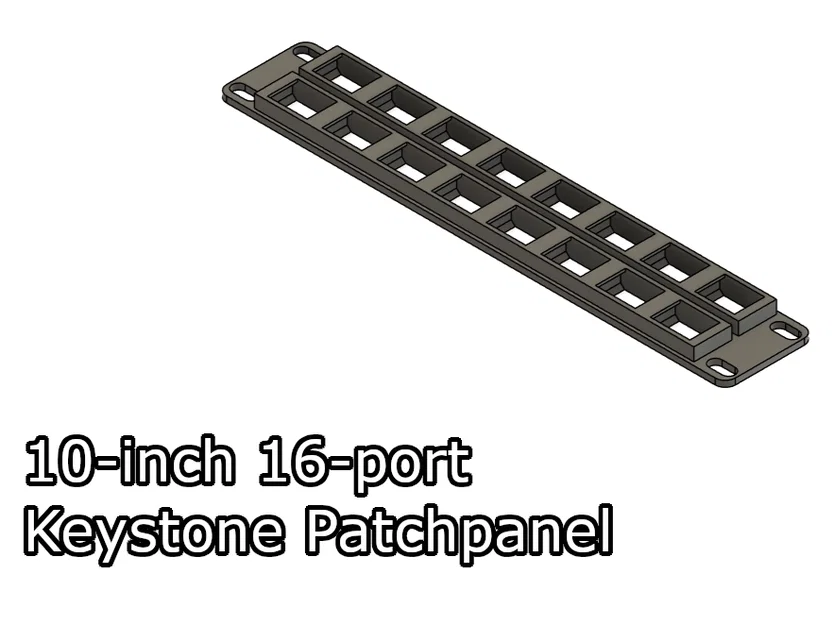 Patch-panel Keystone 16 cổng cho tủ rack 10-inch - Image 1