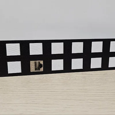 Patch-panel Keystone 16 cổng cho tủ rack 10-inch