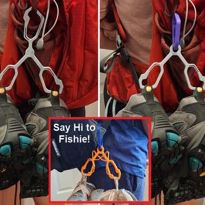 Móc Treo Giày Đa Năng Dùng Carabiner Cho Ba Lô - Mẫu #0163