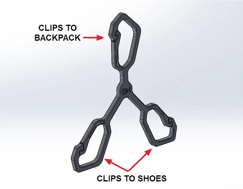 Móc Treo Giày Đa Năng Dùng Carabiner Cho Ba Lô - Mẫu #0163 - Image 12