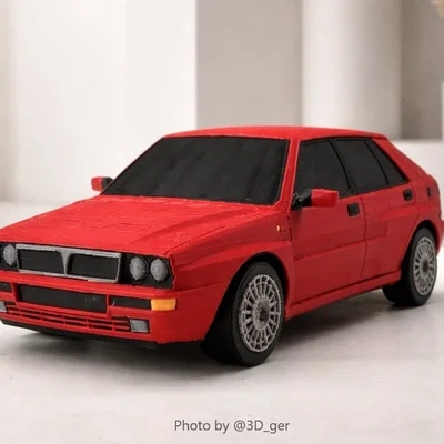 Mô hình Kit Card Lancia Delta HF Integrale Evoluzione 2 (Tỷ lệ 1:24)