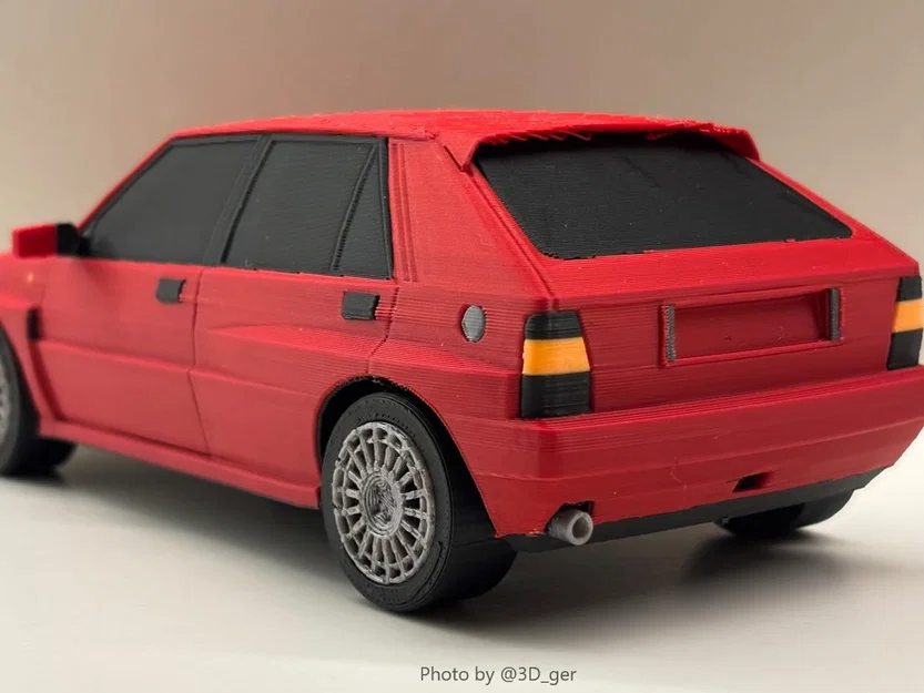 Mô hình Kit Card Lancia Delta HF Integrale Evoluzione 2 (Tỷ lệ 1:24) - Image 5