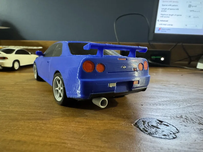 Nissan Skyline GTR R34 Kit Card - Mô hình lắp ráp dạng thẻ độc đáo - Image 4