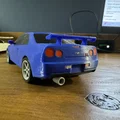 Nissan Skyline GTR R34 Kit Card - Mô hình lắp ráp dạng thẻ độc đáo - Thumbnail 4