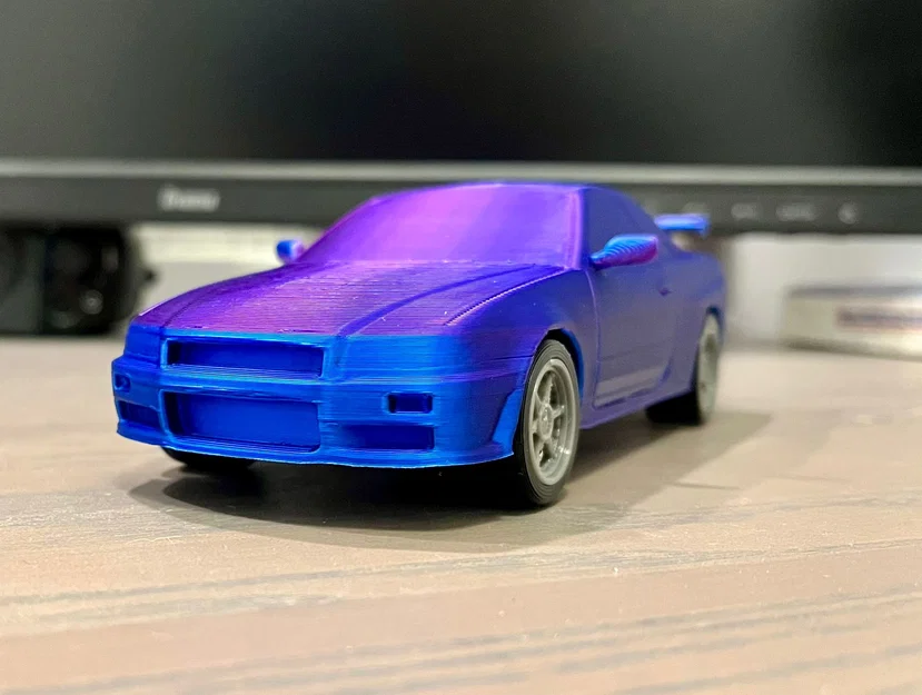 Nissan Skyline GTR R34 Kit Card - Mô hình lắp ráp dạng thẻ độc đáo - Image 5