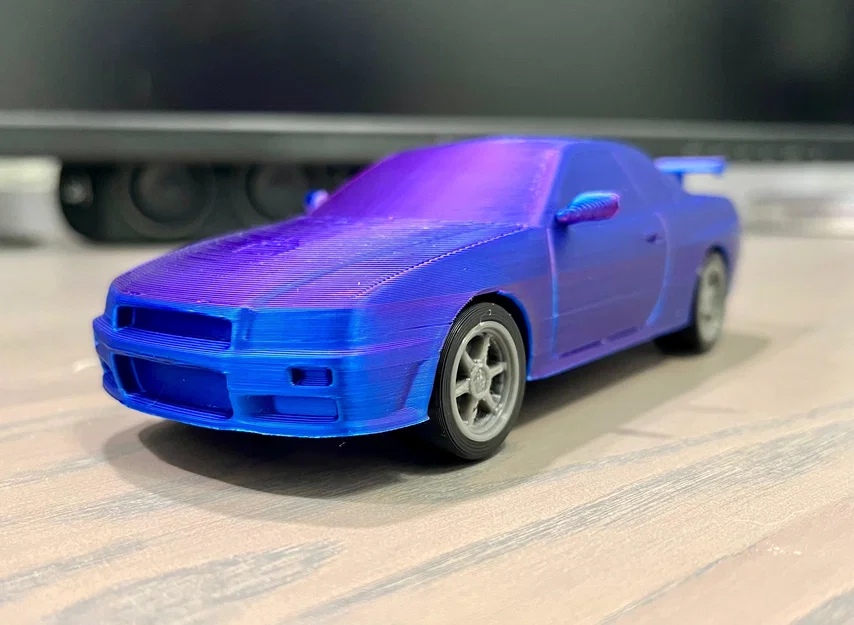 Nissan Skyline GTR R34 Kit Card - Mô hình lắp ráp dạng thẻ độc đáo - Image 6