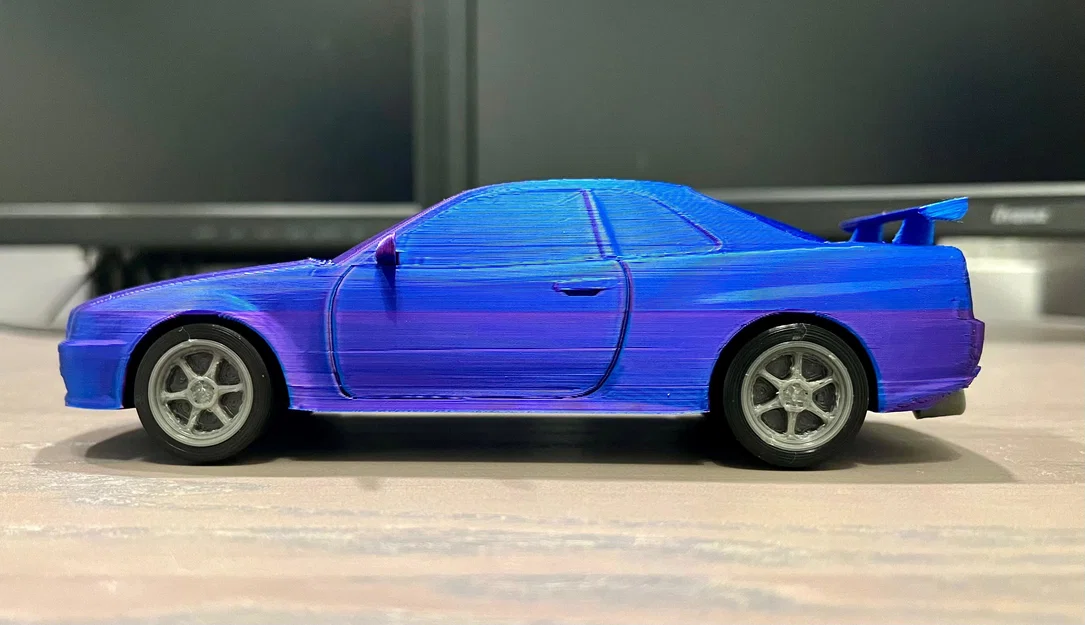 Nissan Skyline GTR R34 Kit Card - Mô hình lắp ráp dạng thẻ độc đáo - Image 7