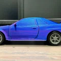 Nissan Skyline GTR R34 Kit Card - Mô hình lắp ráp dạng thẻ độc đáo - Thumbnail 7