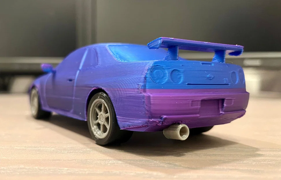 Nissan Skyline GTR R34 Kit Card - Mô hình lắp ráp dạng thẻ độc đáo - Image 9