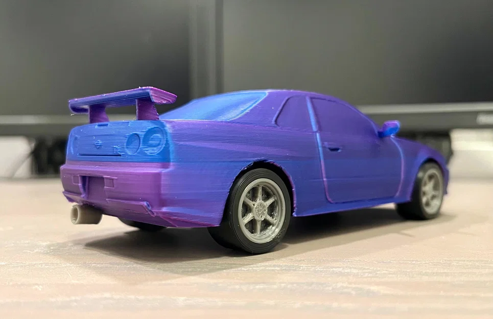 Nissan Skyline GTR R34 Kit Card - Mô hình lắp ráp dạng thẻ độc đáo - Image 10