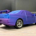 Nissan Skyline GTR R34 Kit Card - Mô hình lắp ráp dạng thẻ độc đáo - Thumbnail 10