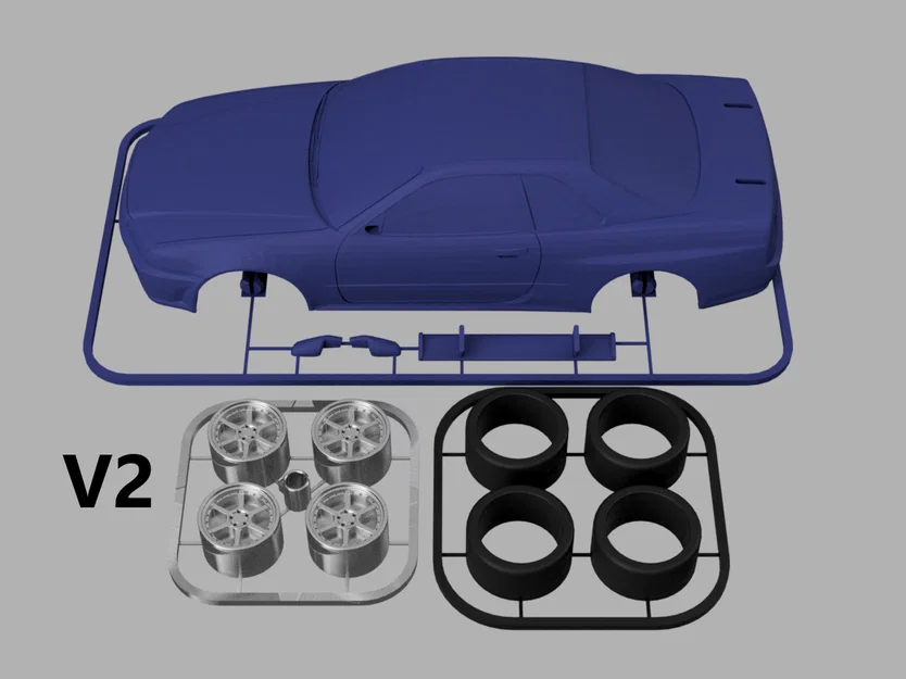 Nissan Skyline GTR R34 Kit Card - Mô hình lắp ráp dạng thẻ độc đáo - Image 16