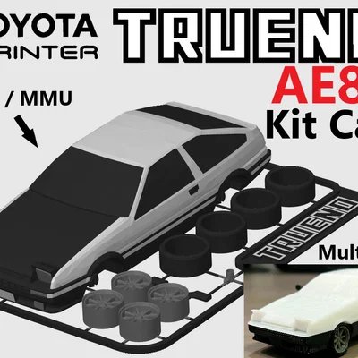 Mô hình Kit Card Toyota Sprinter Trueno (AE86 huyền thoại trong Initial D)