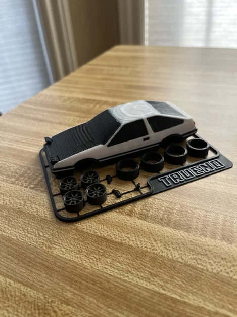 Mô hình Kit Card Toyota Sprinter Trueno (AE86 huyền thoại trong Initial D) - Image 2