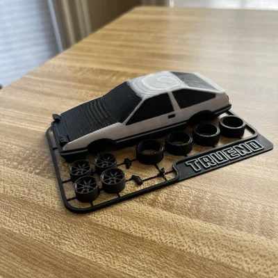 Mô hình Kit Card Toyota Sprinter Trueno (AE86 huyền thoại trong Initial D)