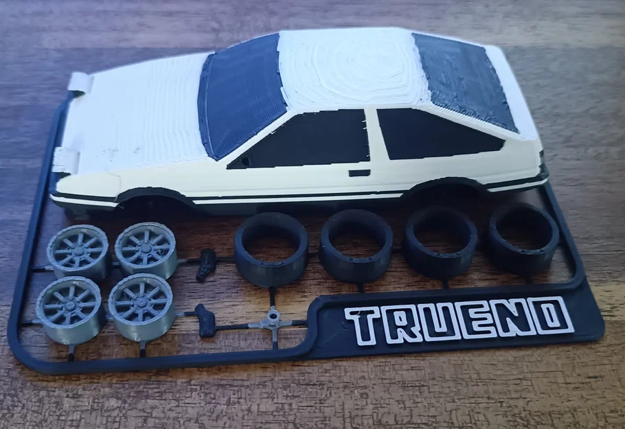 Mô hình Kit Card Toyota Sprinter Trueno (AE86 huyền thoại trong Initial D) - Image 3