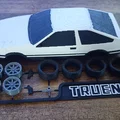 Mô hình Kit Card Toyota Sprinter Trueno (AE86 huyền thoại trong Initial D) - Thumbnail 3