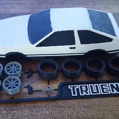 Mô hình Kit Card Toyota Sprinter Trueno (AE86 huyền thoại trong Initial D)