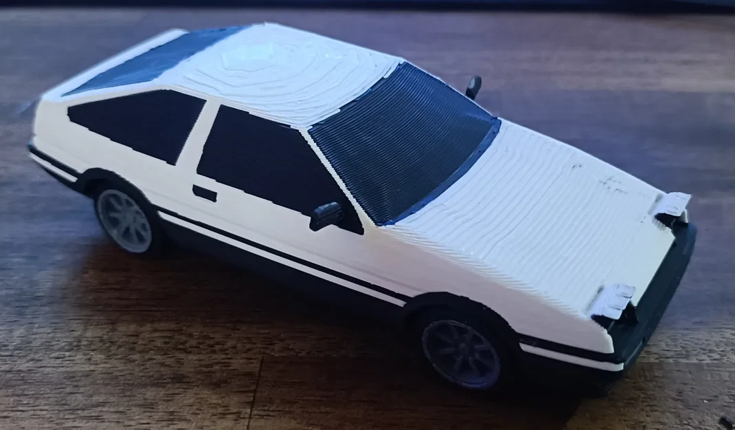 Mô hình Kit Card Toyota Sprinter Trueno (AE86 huyền thoại trong Initial D) - Image 4