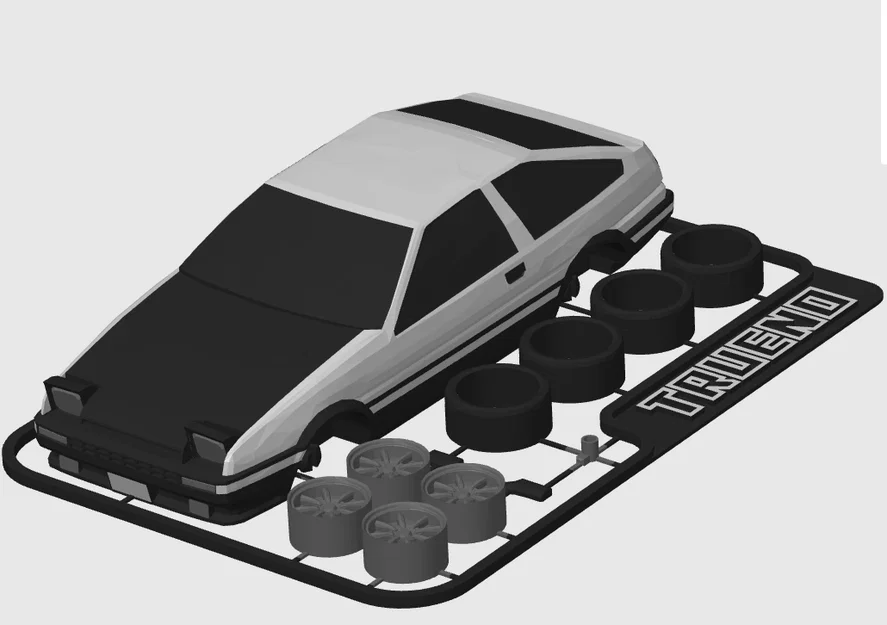 Mô hình Kit Card Toyota Sprinter Trueno (AE86 huyền thoại trong Initial D) - Image 11