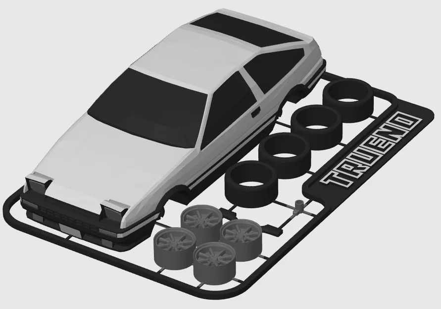 Mô hình Kit Card Toyota Sprinter Trueno (AE86 huyền thoại trong Initial D) - Image 13