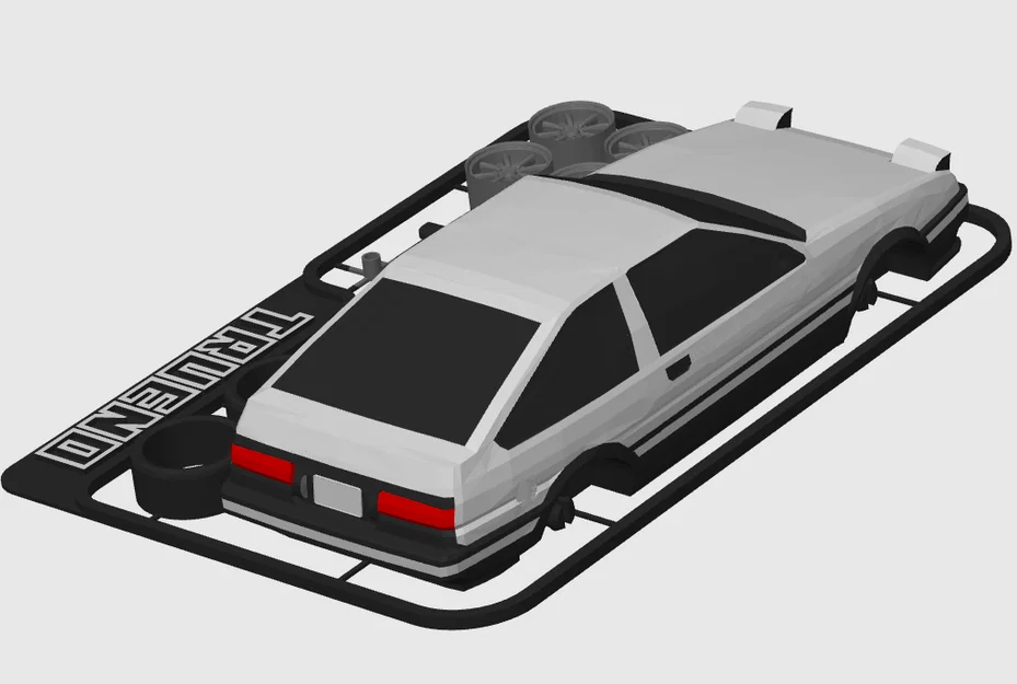 Mô hình Kit Card Toyota Sprinter Trueno (AE86 huyền thoại trong Initial D) - Image 14