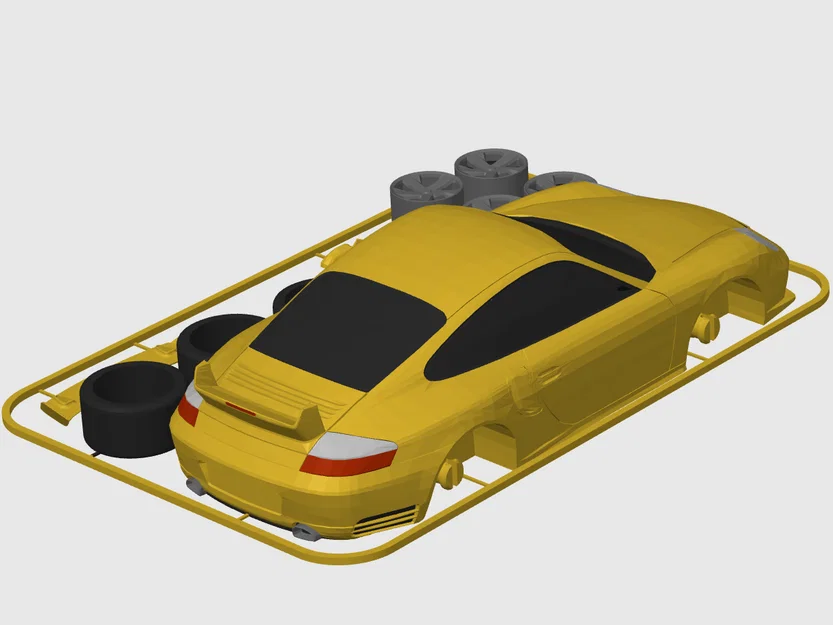 Mô hình Kit Card Porsche 911 (996) GT2 (tỷ lệ 1:24) - Image 4