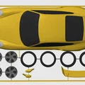 Mô hình Kit Card Porsche 911 (996) GT2 (tỷ lệ 1:24) - Thumbnail 8