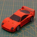 Mô hình Ferrari F40 Kit Card - Thumbnail 2
