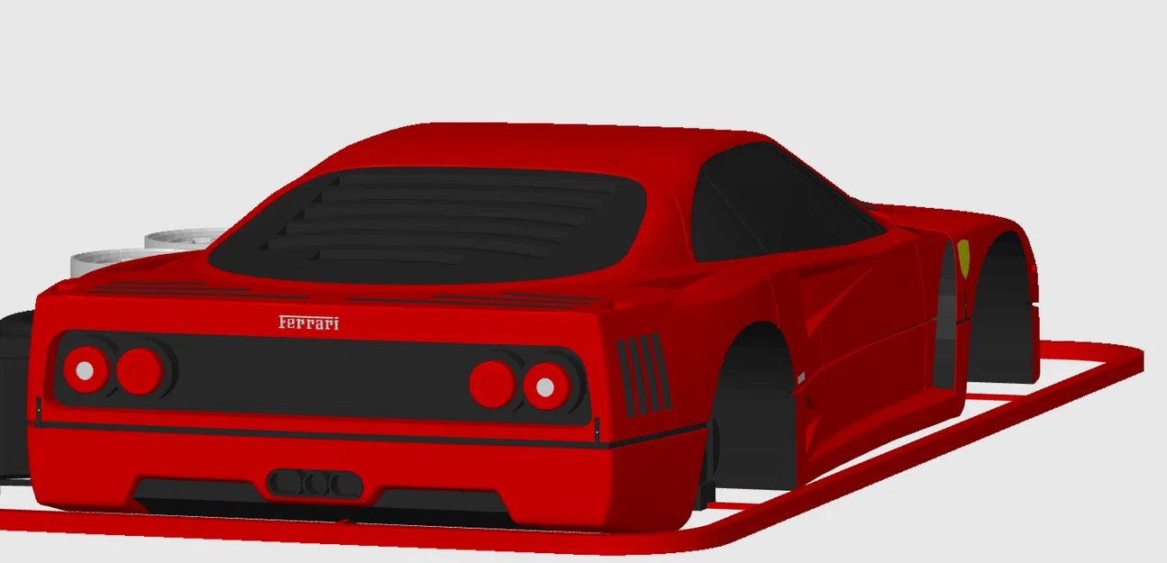 Mô hình Ferrari F40 Kit Card - Image 8
