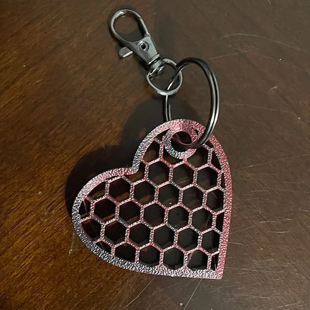 Móc khóa hình trái tim vui nhộn - Image 2