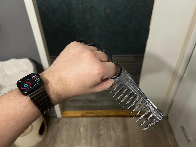 Lược chải tóc Tacticool Knuckles thiết kế độc lạ in 3D - Image 2