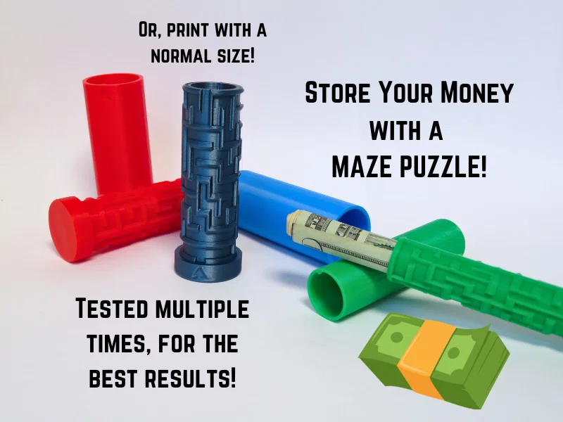 Hộp Giải Đố Mê Cung Tinh Tế (Có Kích Thước Chuyên Đựng Tiền) - Image 1