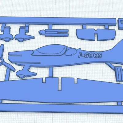 Mô hình máy bay lắp ráp Kit Card Plane độc đáo cho máy in 3D