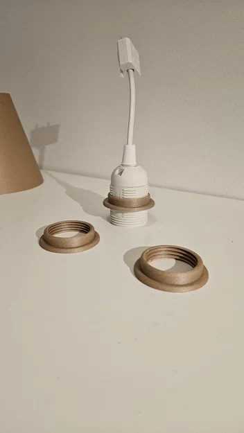 Vòng ren cố định đui đèn E27 (Lampring) - Image 1