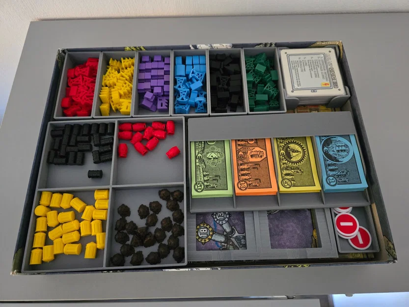 Bộ khay đựng linh kiện board game Power Grid - Image 1