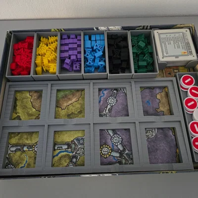 Bộ khay đựng linh kiện board game Power Grid