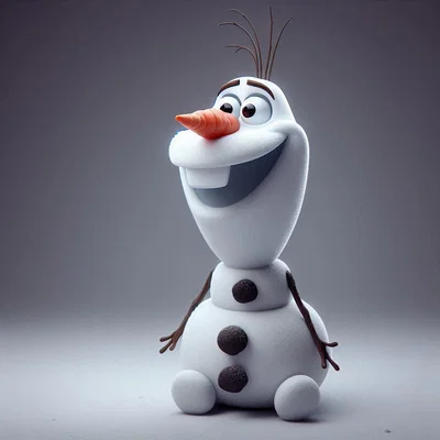 Mô hình 3D Olaf từ Frozen - Tệp in STL người tuyết trang trí