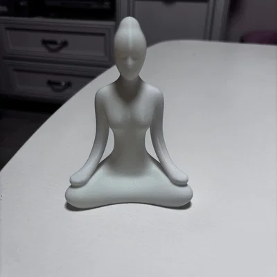 Tượng Yoga 3D - Mô hình trang trí để bàn thiền định tinh tế