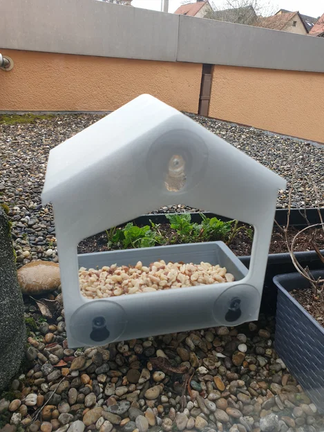 Khay cho chim ăn gắn cửa sổ với khay trượt tiện lợi - Image 3