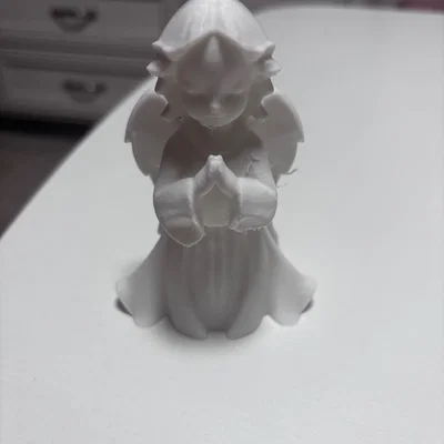 Tượng thiên thần cầu nguyện in 3D tinh xảo - File STL chất lượng
