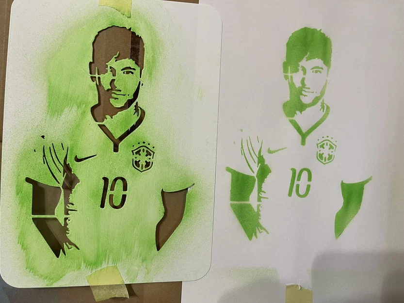 Neymar JR - Khuôn in Stencil - Image 4